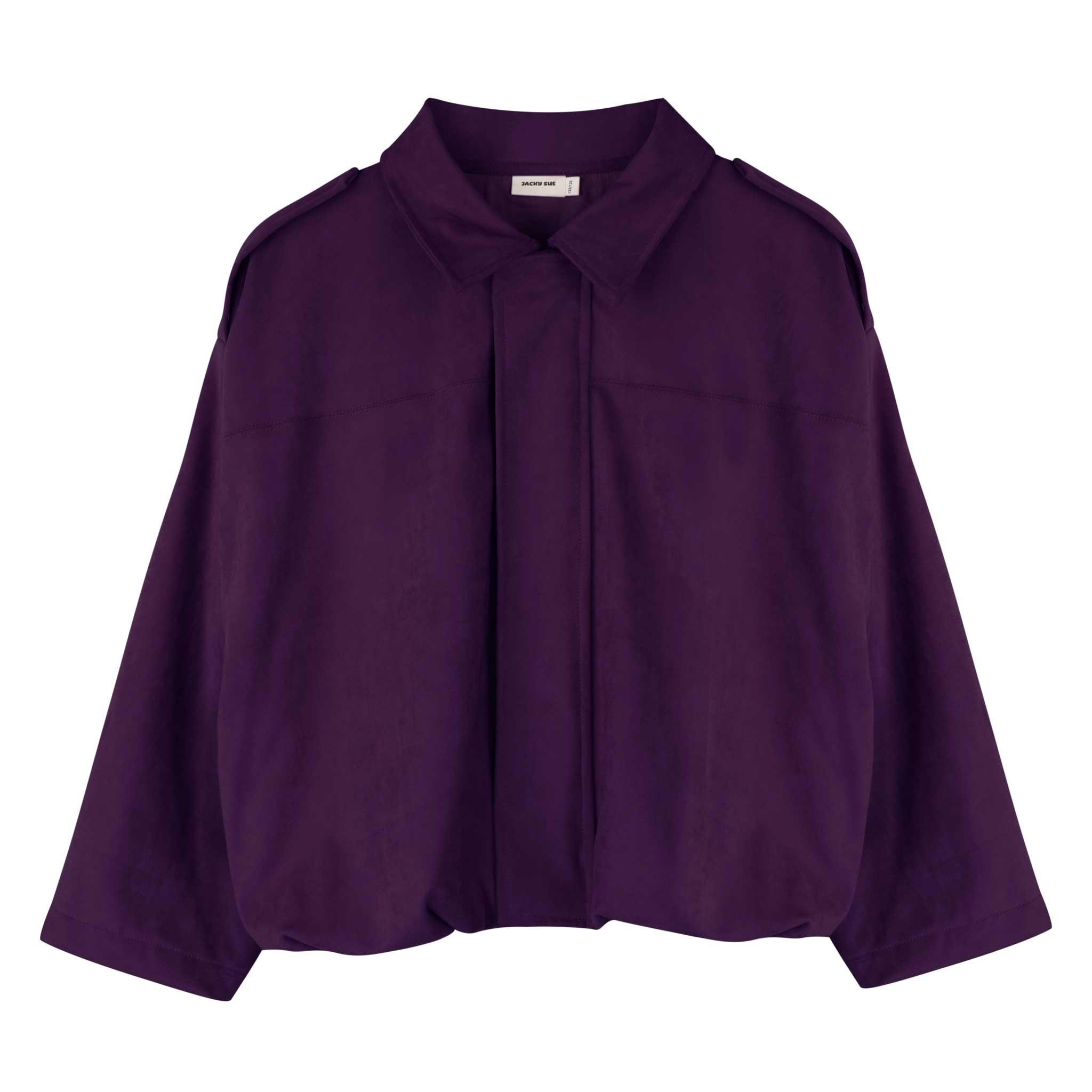 Sasha Bomber Purple Suede