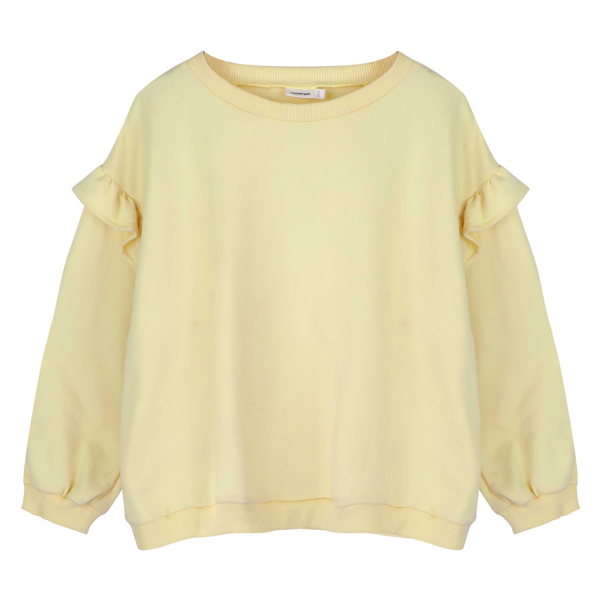 Lois Ruffle Sweater Pastel Yellow