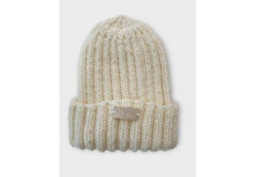 Merino Wollen Beanie 0-6 Mnd Naturel