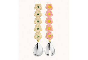 Faye Flower Salad Server Set in Giftbox