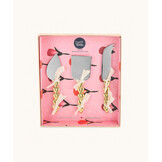 Holly Heart Cheese Set in Giftbox