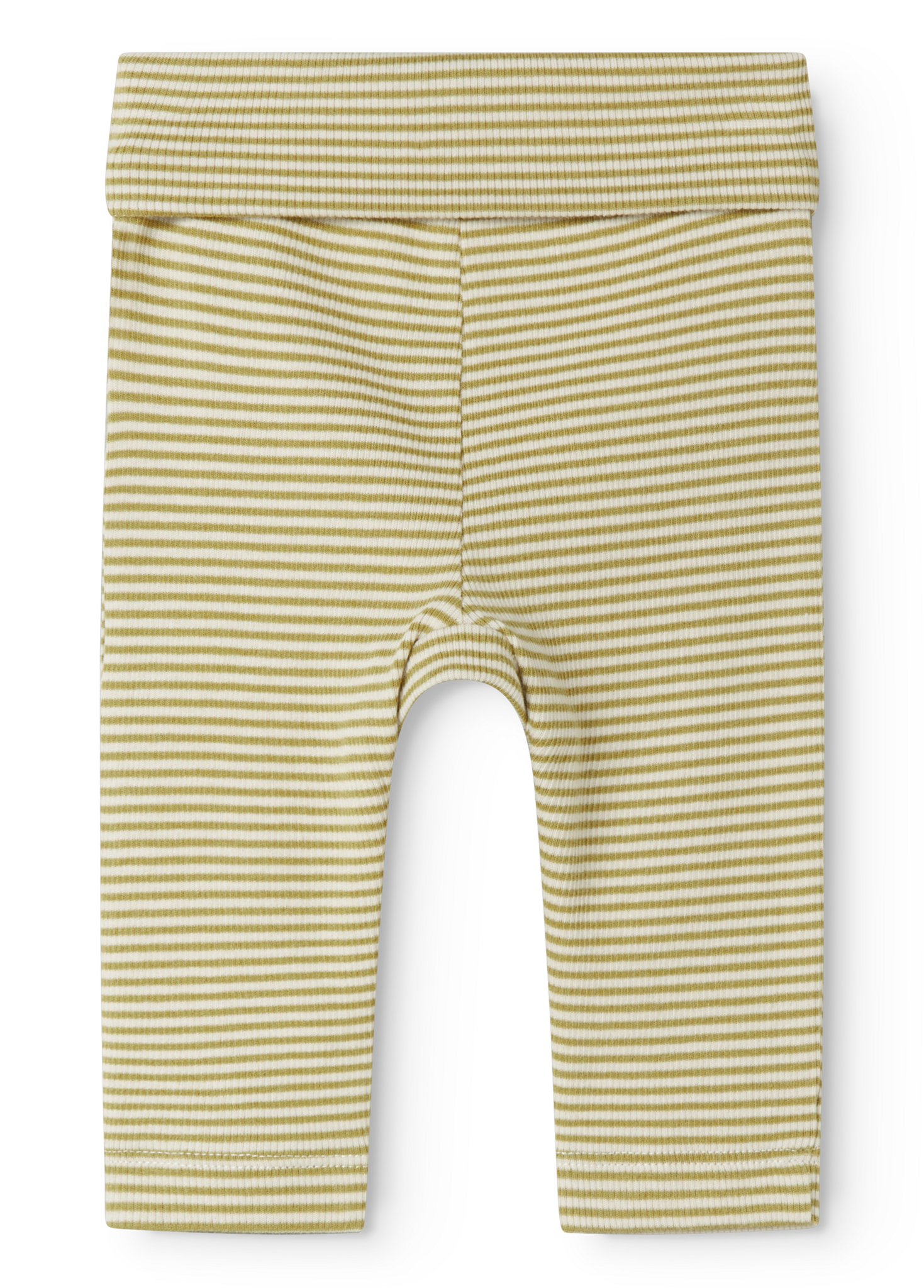 Piva Modal Fine Rib Olive Stripe