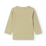 Tina Modal Fine Rib Olive Stripe