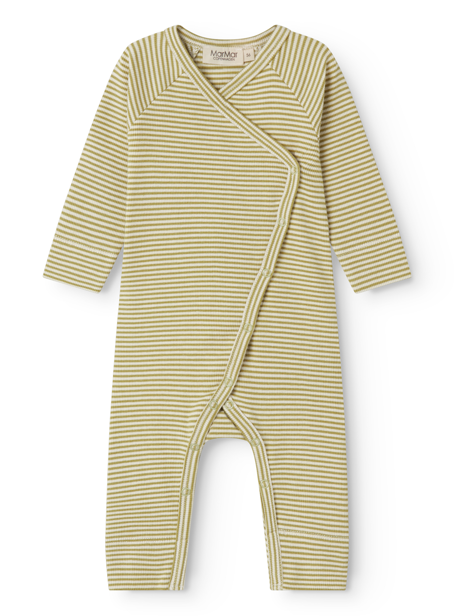 Rikke Modal Fine Rib Olive Stripe