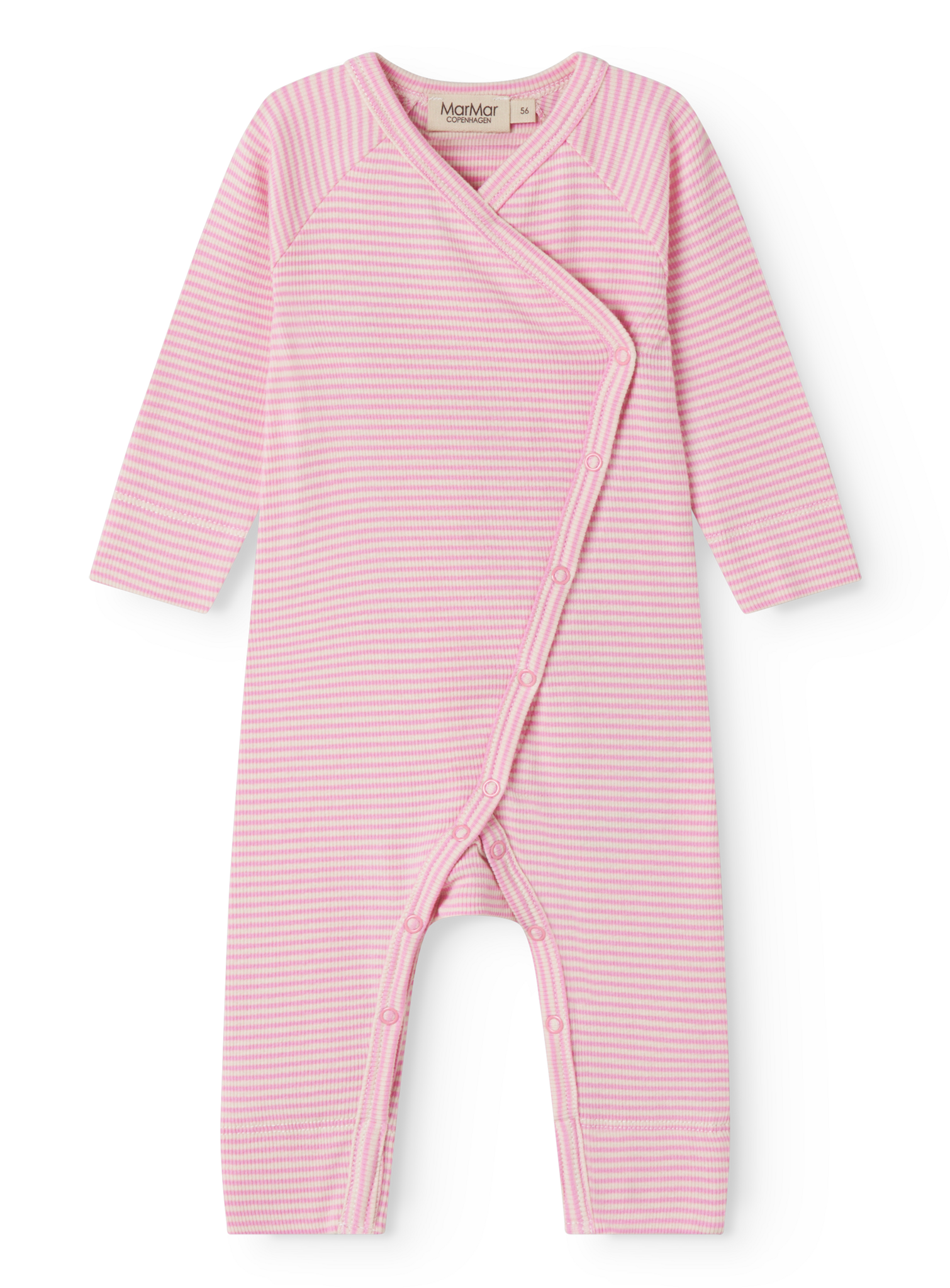 Rikke Modal Fine Rib Pink Stripe