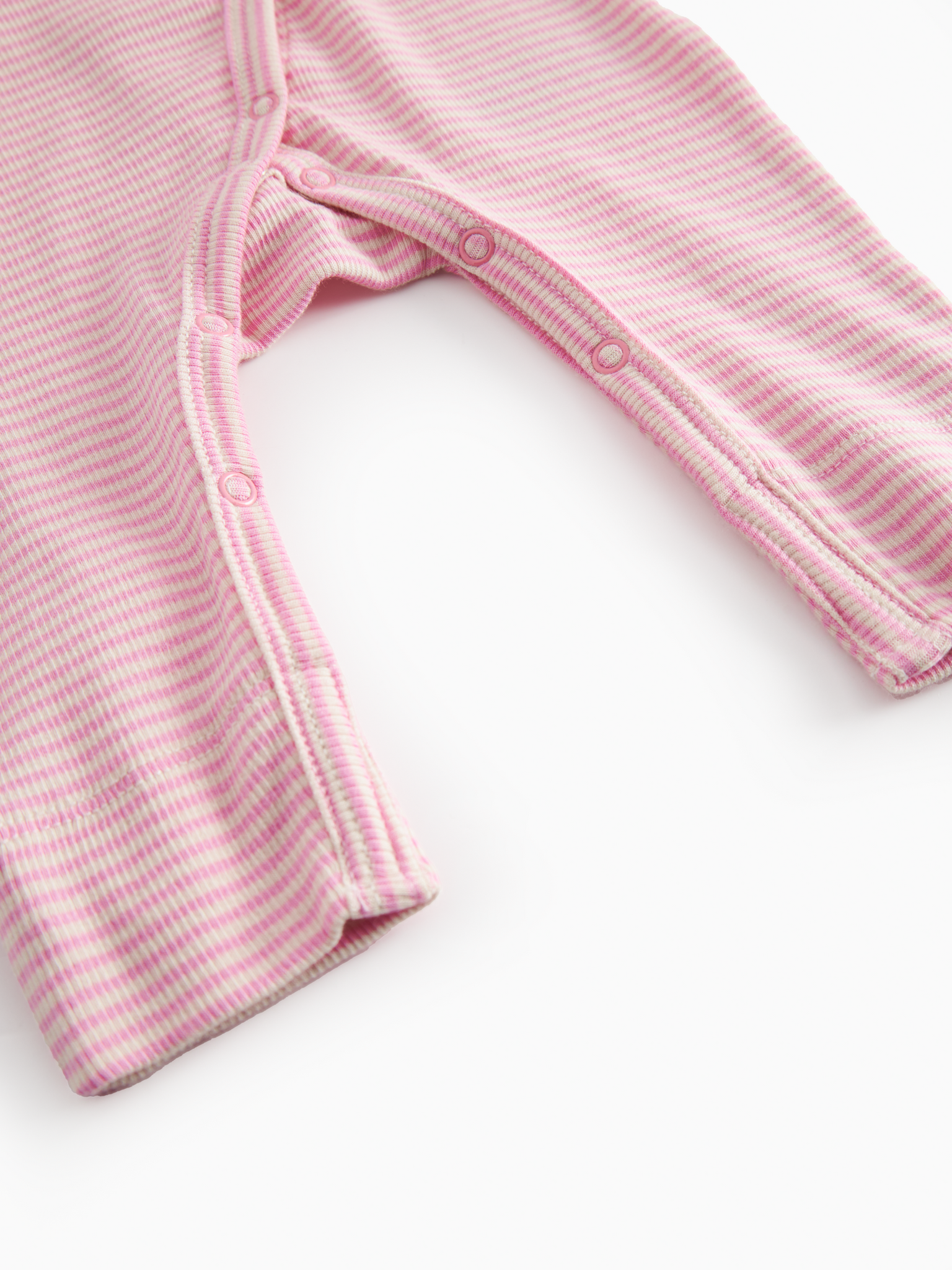 Rikke Modal Fine Rib Pink Stripe