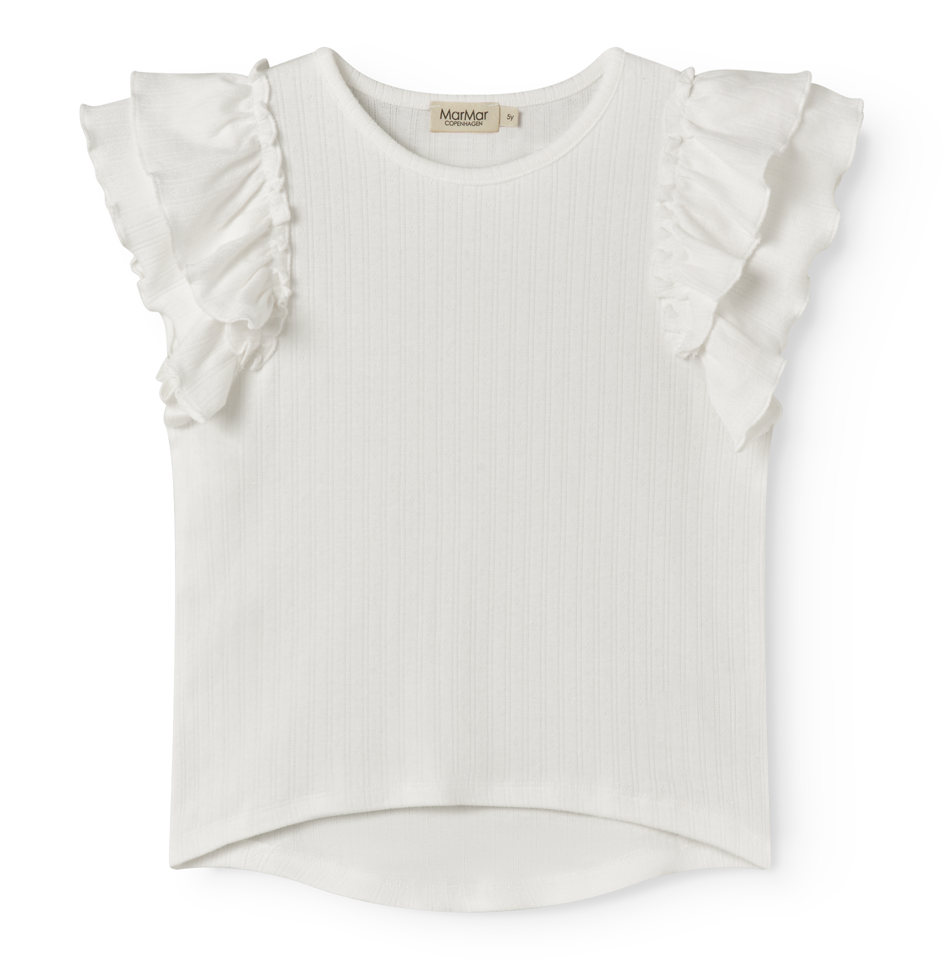 Tavora Frill Modal Pointelle Gentle White SS26