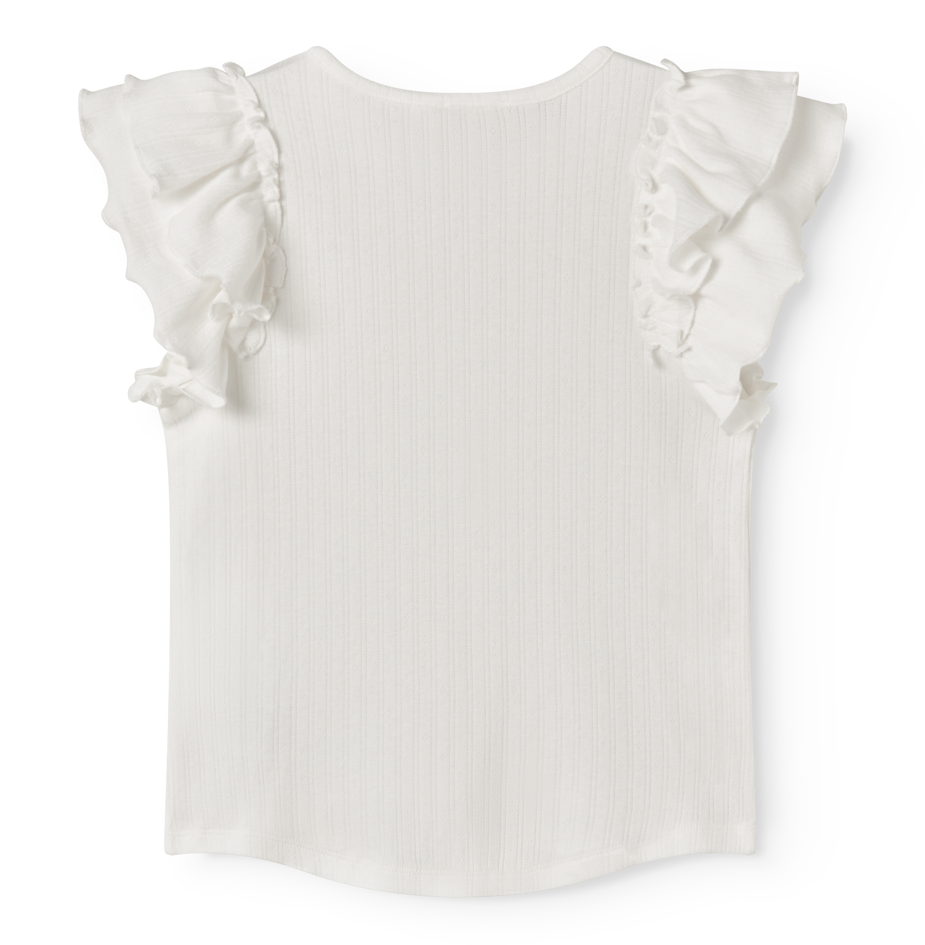 Tavora Frill Modal Pointelle Gentle White SS26