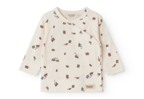 Tuti Wrap LS Modal Smooth Print Trains