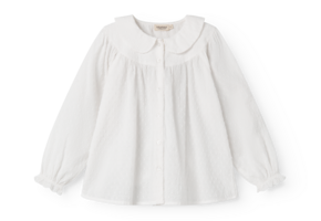 Trissy Fine Dobby White