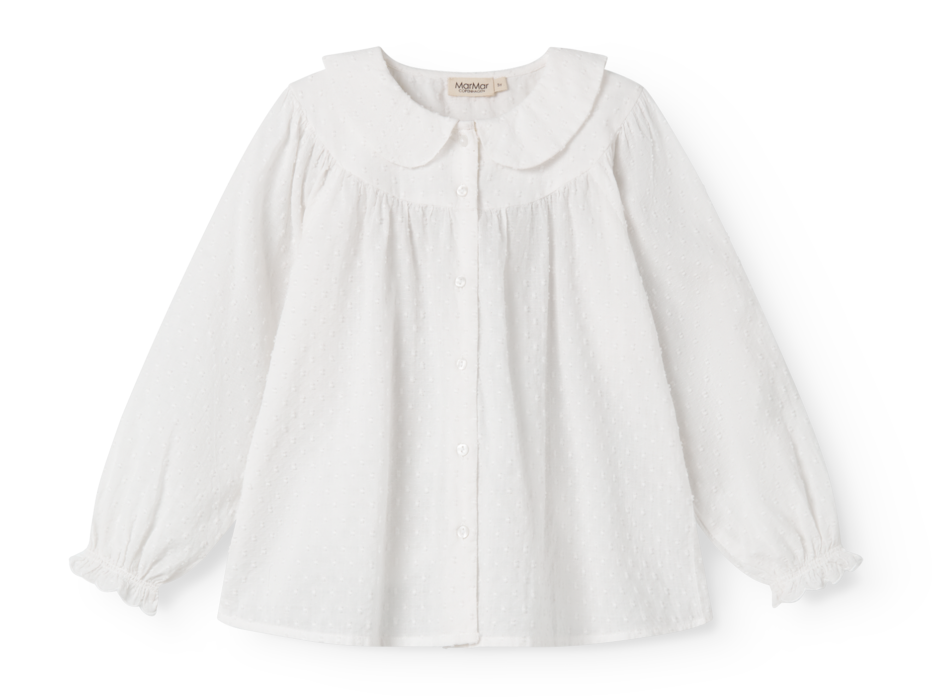 Trissy Fine Dobby White