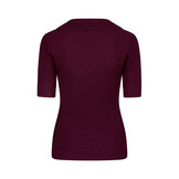 Knitted top Wies Burgundy