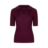 Knitted top Wies Burgundy