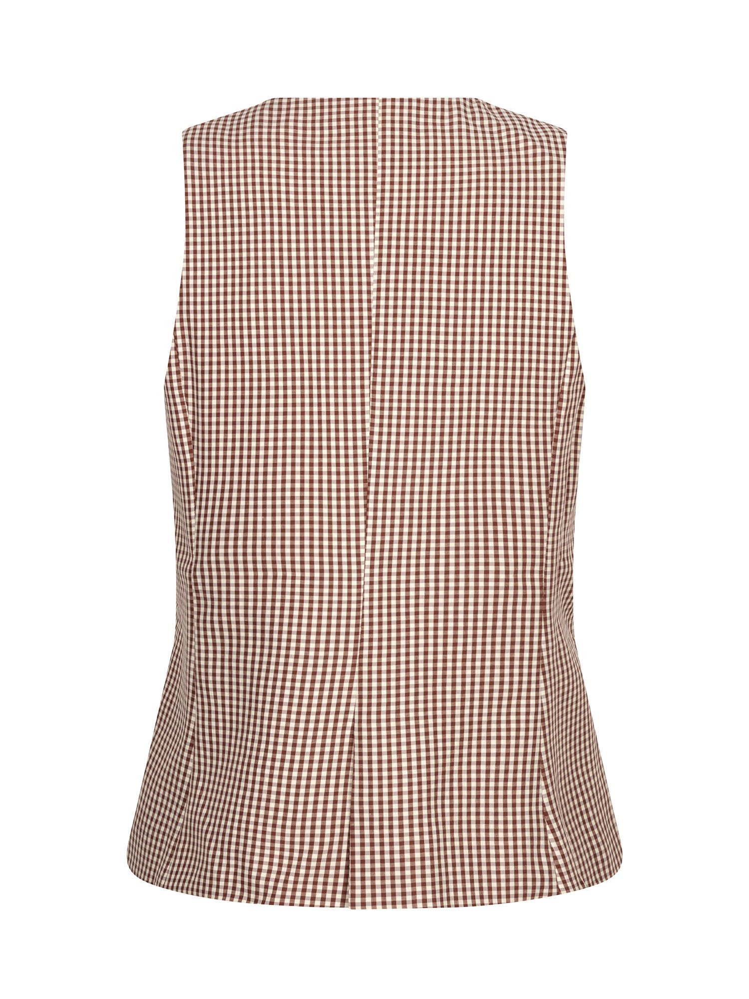 Gilet Jette Brown check
