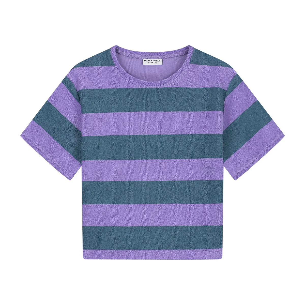 Striped Towel T-Shirt Teal