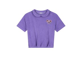 Suzy Bow Top Paisley Purple