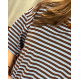 M824 T-shirt Nienke blue/brown