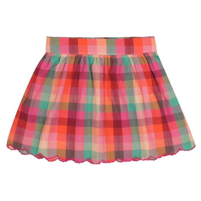 Sara Skirt Fuchsia Multi Check
