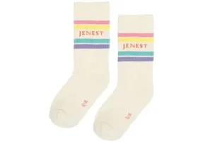 Jenest Sport Sock Off White Multi Colour