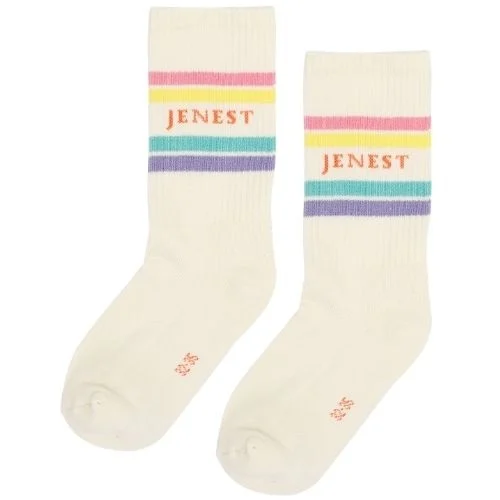 Jenest Sport Sock Off White Multi Colour