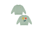 Happy Bird Sweater Sage Green