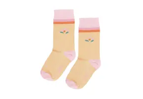 Fancy Sneaker Socks Peach Orange
