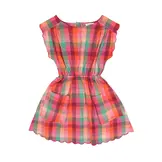 Kiki Dress Fuschsia Multi Check