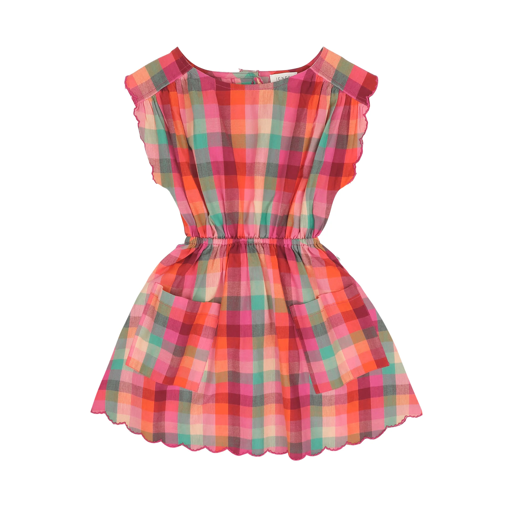 Kiki Dress Fuschsia Multi Check