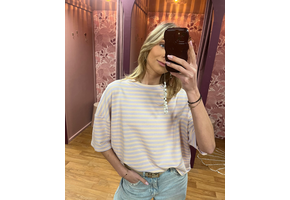 Suzan Striped T-shirt Lila/beige