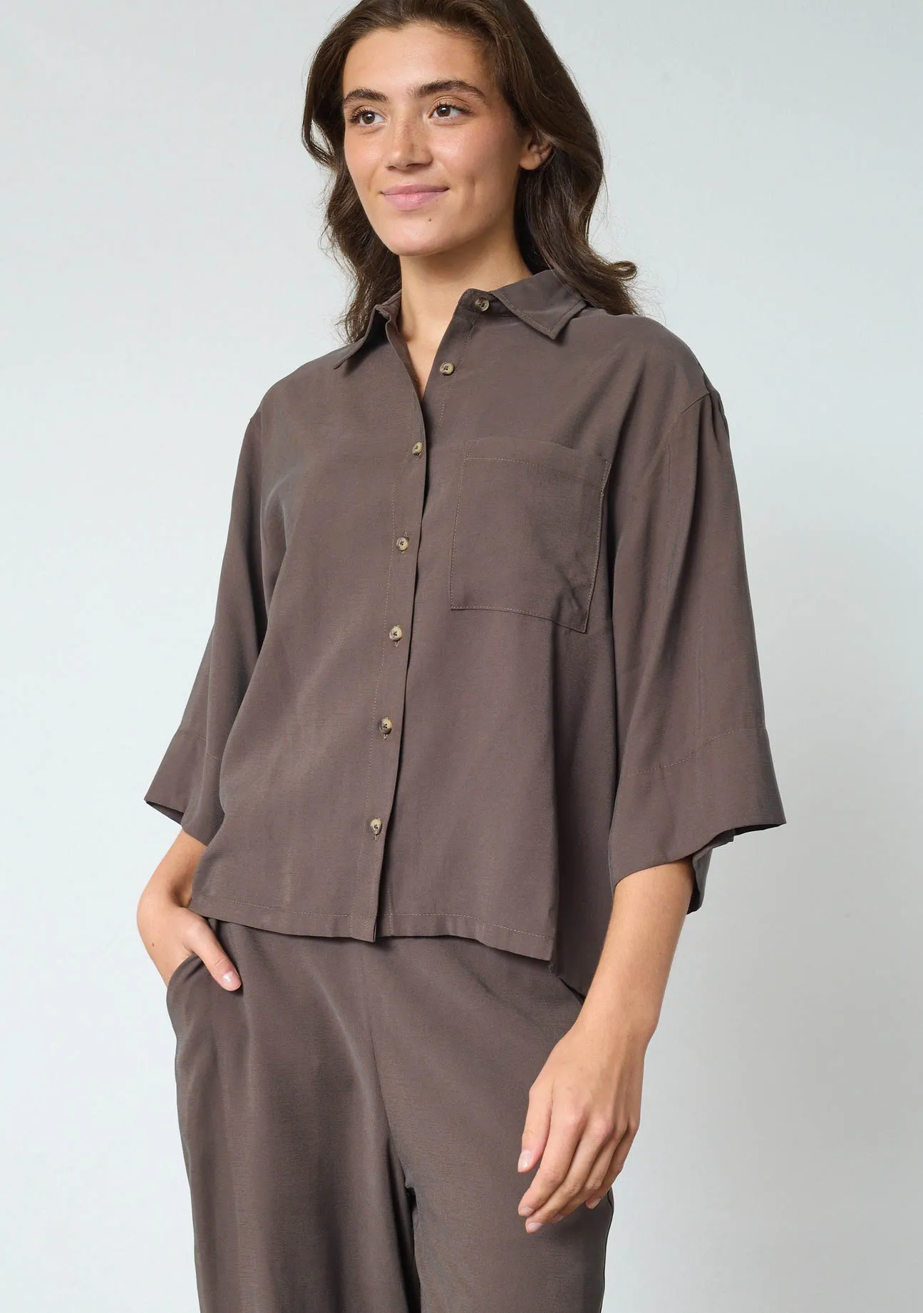 Verina Blouse Dark Earth
