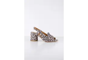Boire Leopard Suede Sand
