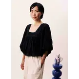 Frnch Fluvia Top Noir