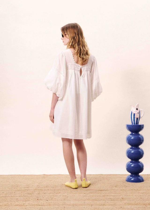 French Lorelei Robe Creme