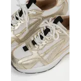 Neya Leer Combi Champagne/White