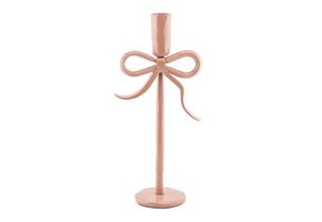 Kaarsenstandaard Bow 25cm Roze