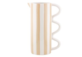 Aardewerk Jug Stripe Drab