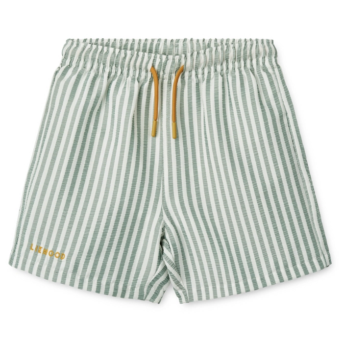 Duke Stripe Board Shorts Stripe Peppermint / Crisp white