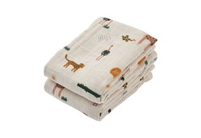 Lewis Muslin Cloth 2-Pack Safari sandy mix