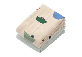 Lewis Muslin Cloth 2-Pack Sailing / Dove blue mix