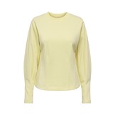 JDY Cream L/S Waisted Top Double Cream