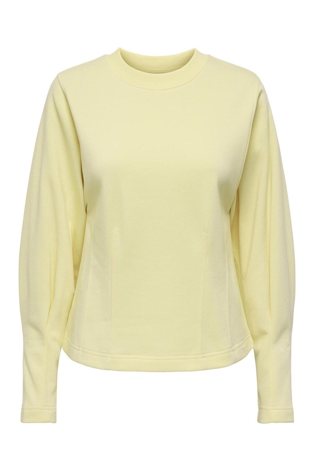 JDY Cream L/S Waisted Top Double Cream