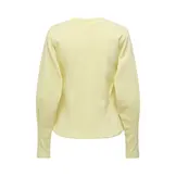 JDY Cream L/S Waisted Top Double Cream