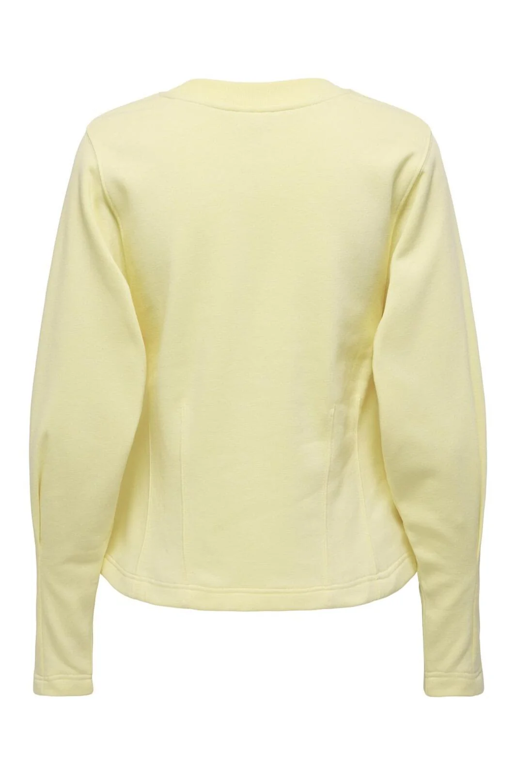 JDY Cream L/S Waisted Top Double Cream