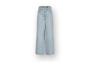 Sunny Stud Wide leg flare Light Blue Stone