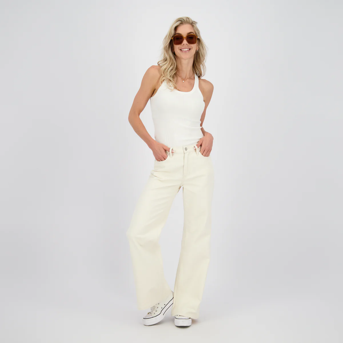 Sky Special Wide leg Egg Shell