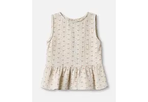 Bridget Top Sandshell Aop