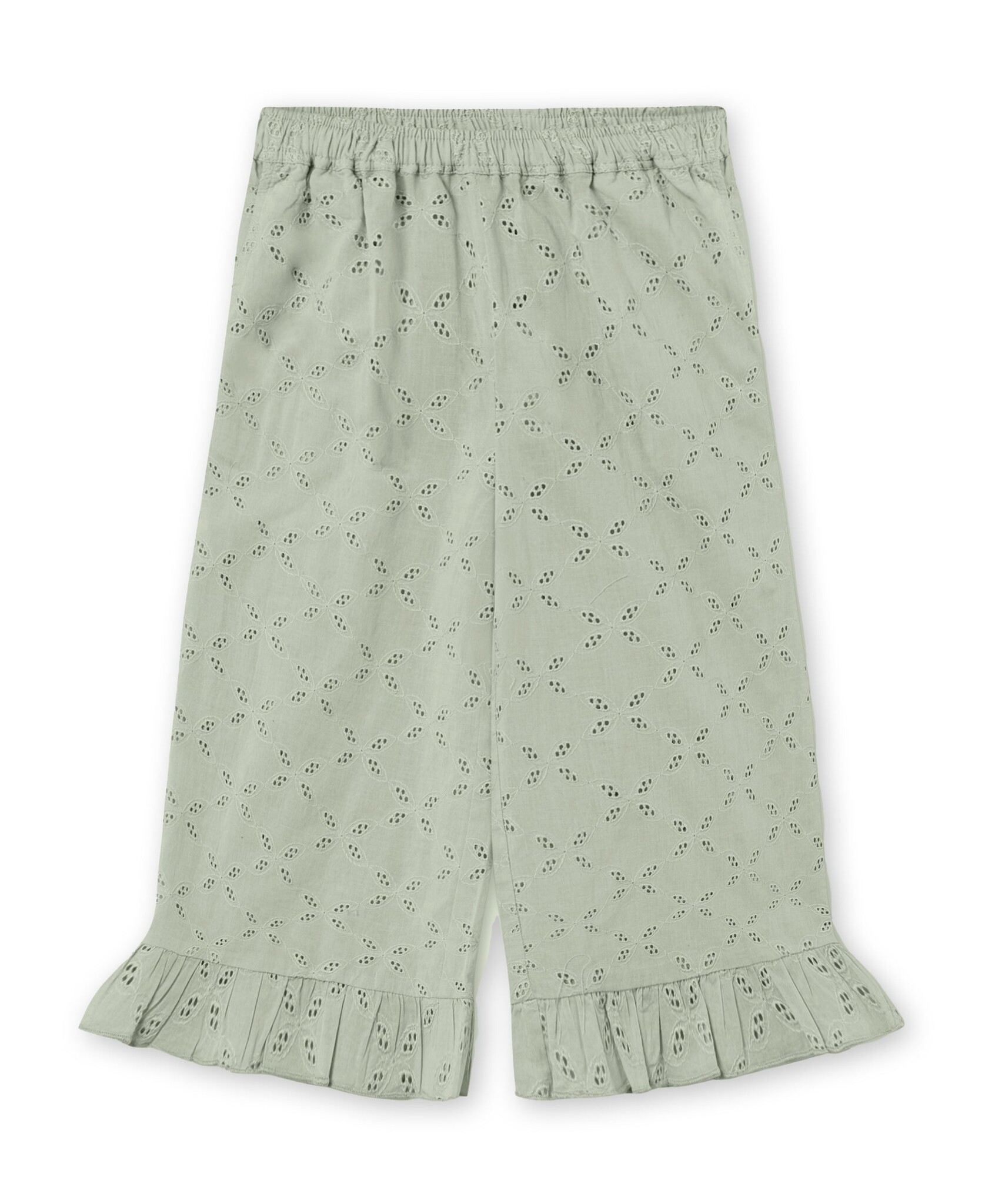 Harper Ruffle Pant Aqua Gray