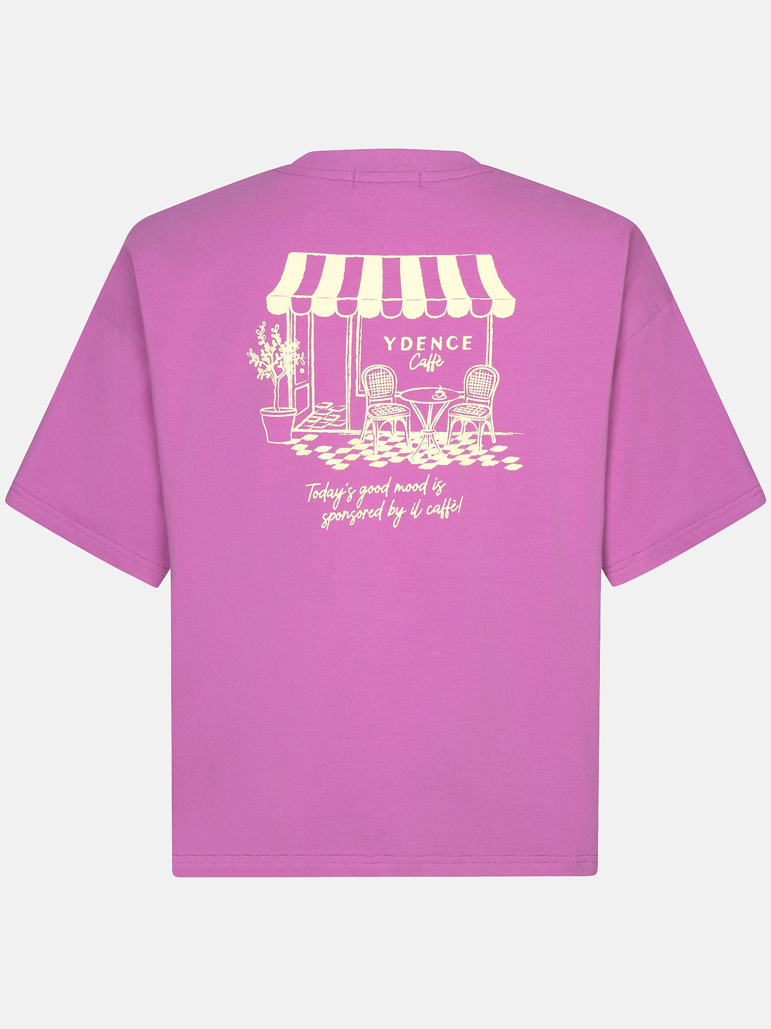 T-shirt Ydence cafe Pink purple