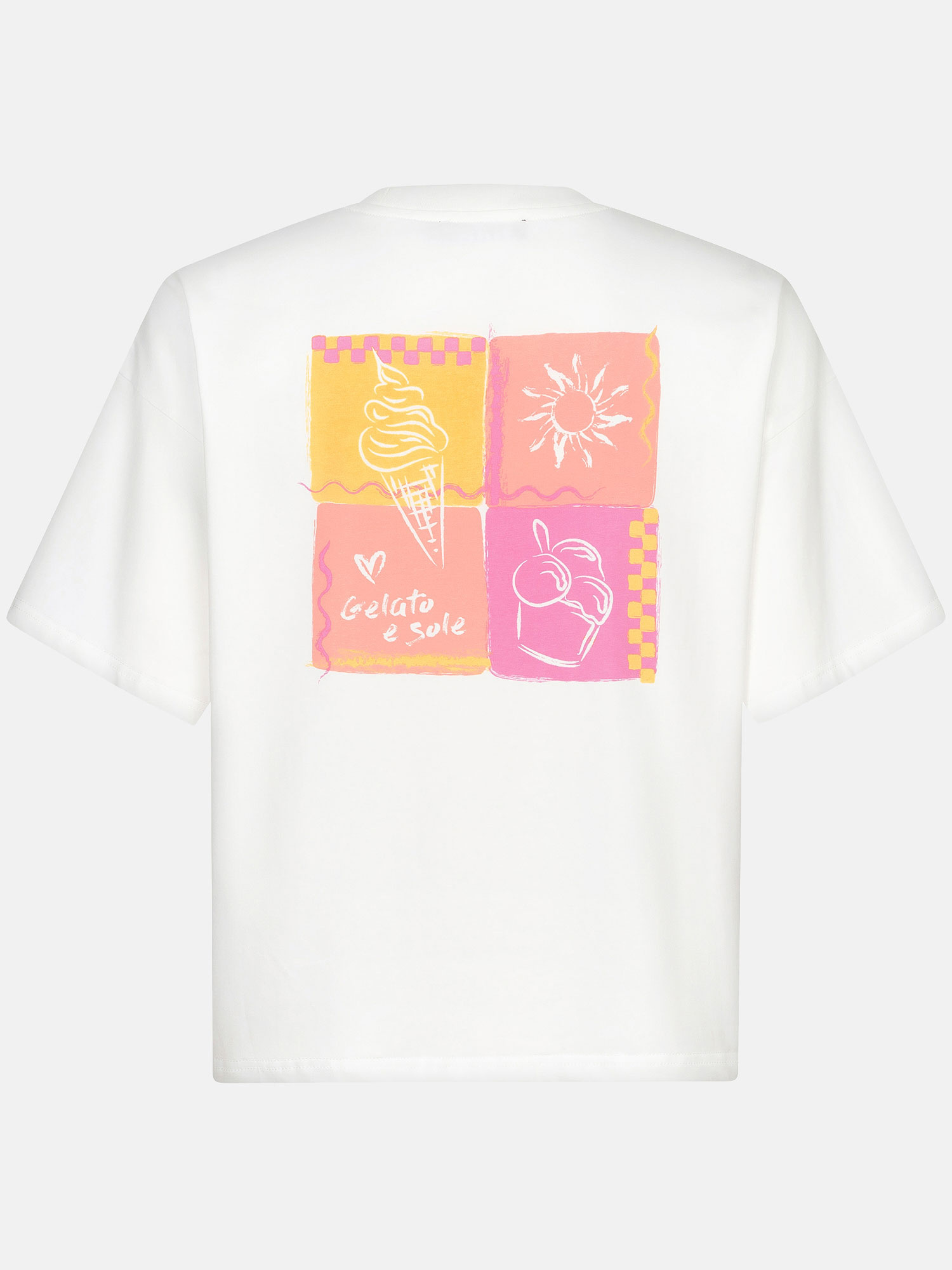 T-shirt Gelato e sole Off-white