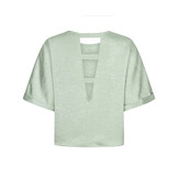 Top Paula Sage green